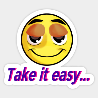 Take it easy  - Face Mask Sticker